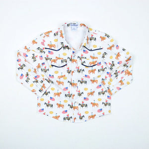 BlueQuail Grand Entry Pearl Snap Long Sleeve Shirt