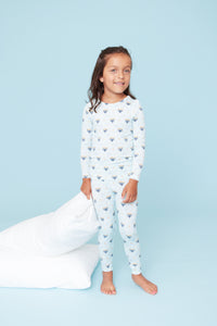 Pink Chicken Peaceful Hanukkah Bamboo PJ Set