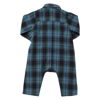 Pink Chicken Baby Boys Easton Jumper - Blue Tartan