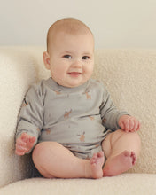 Load image into Gallery viewer, Quincy Mae Crewneck Bubble Romper- Moose
