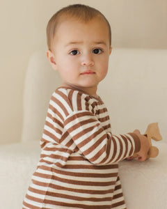 Quincy Mae Cozy Set- Cedar Stripe