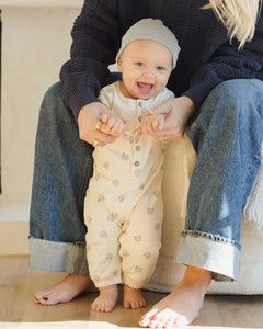 Quincy Mae Long Sleeve Jumpsuit- Bears
