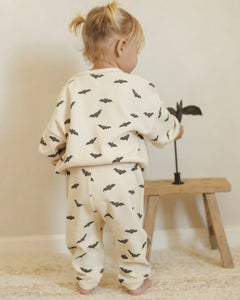 Quincy Mae Waffle Slouch Set- Bats