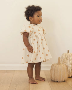 Quincy Mae Darla Dress- Smiley Pumpkins