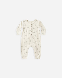 Quincy Mae Long Sleeve Jumpsuit- Bears