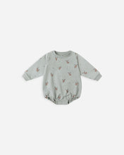 Load image into Gallery viewer, Quincy Mae Crewneck Bubble Romper- Moose
