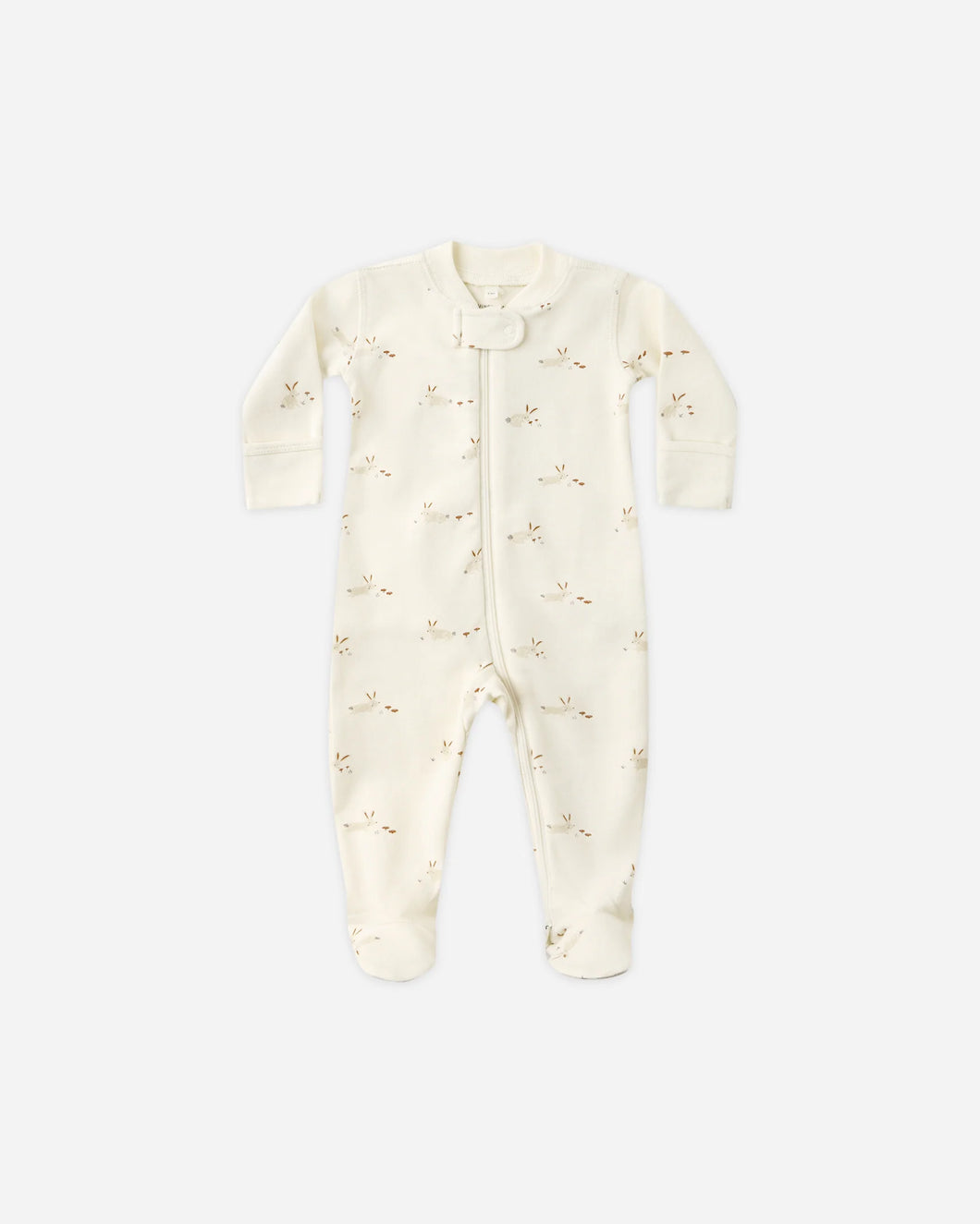 Quincy Mae Zip Long Sleeve Sleeper Footie- Bunnies