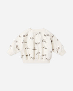 Quincy Mae Relaxed Fleece Sweatshirt Set- Bats