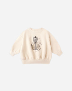 Quincy Mae Relaxed Fleece Sweat Set- Magic Cat