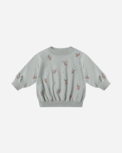 Quincy Mae Relaxed Sweat Set - Moose