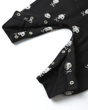 Load image into Gallery viewer, Quincy Mae Relaxed Fleece Jumpsuit- Crossbones
