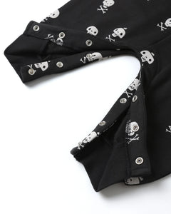 Quincy Mae Relaxed Fleece Jumpsuit- Crossbones
