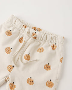 Quincy Mae Relaxed Fleece Sweat Set- Pumpkin