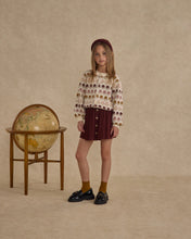 Load image into Gallery viewer, RYLEE + CRU BUTTON FRONT MINI SKIRT-BURGUNDY
