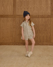 Load image into Gallery viewer, RYLEE + CRU UTILITY ROMPER-NAVY PINSTRIPE
