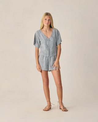 RYLEE + CRU TEEN JUNIPER SET MARINE GINGHAM