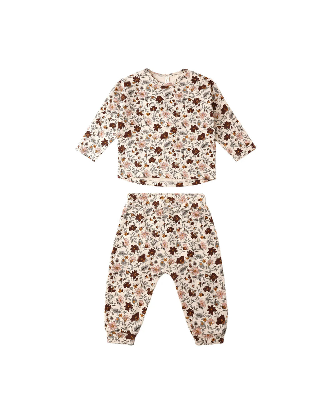 Rylee + Cru Long Sleeve Tee & Pant Set- Posy