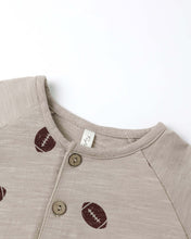 Load image into Gallery viewer, RYLEE + CRU HENLEY JUMPSUIT-FOOTBALL
