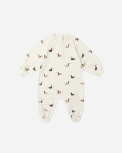 RYLEE + CRU RAGLAN JUMPSUIT-DACHSHUND