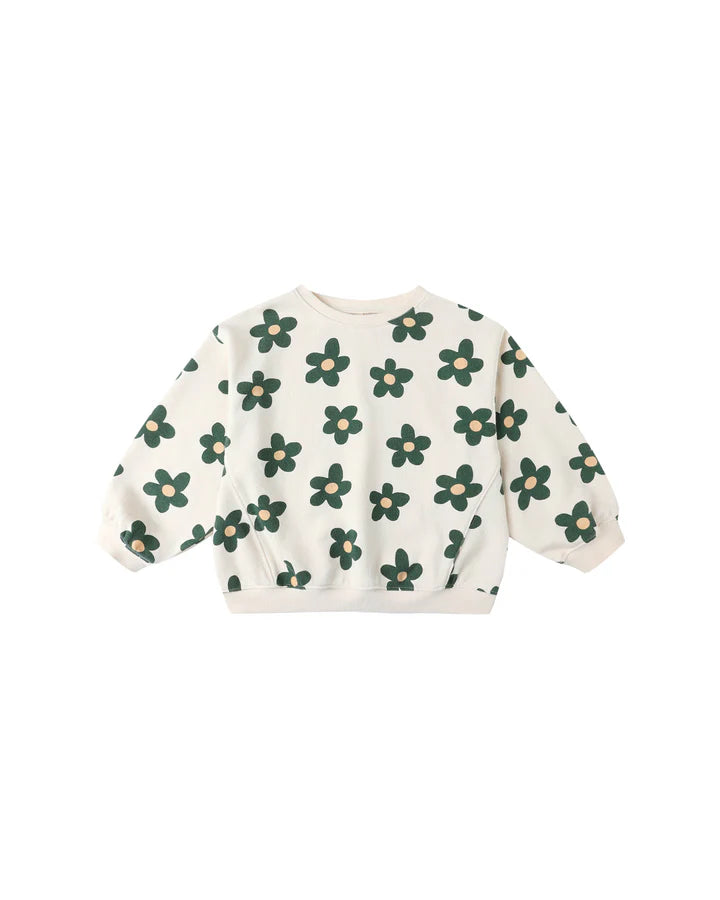 Rylee + Cru Oversized Sweatshirt and Jogger Set- Daisy