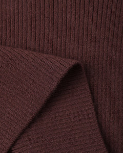 RYLEE + CRU SCALLOP TEE-BURGUNDY