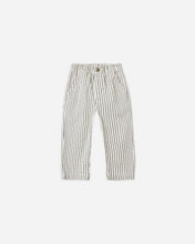 Load image into Gallery viewer, RYLEE + CRU BAGGY PANT-NAVY PINSTRIPE
