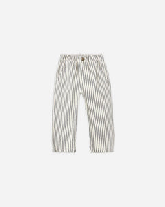 RYLEE + CRU BAGGY PANT-NAVY PINSTRIPE