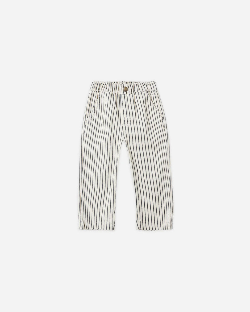 RYLEE + CRU BAGGY PANT-NAVY PINSTRIPE