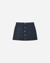 Load image into Gallery viewer, RYLEE + CRU DENVER MINI SKIRT- INDIGO DENIM
