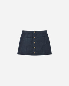 RYLEE + CRU DENVER MINI SKIRT- INDIGO DENIM