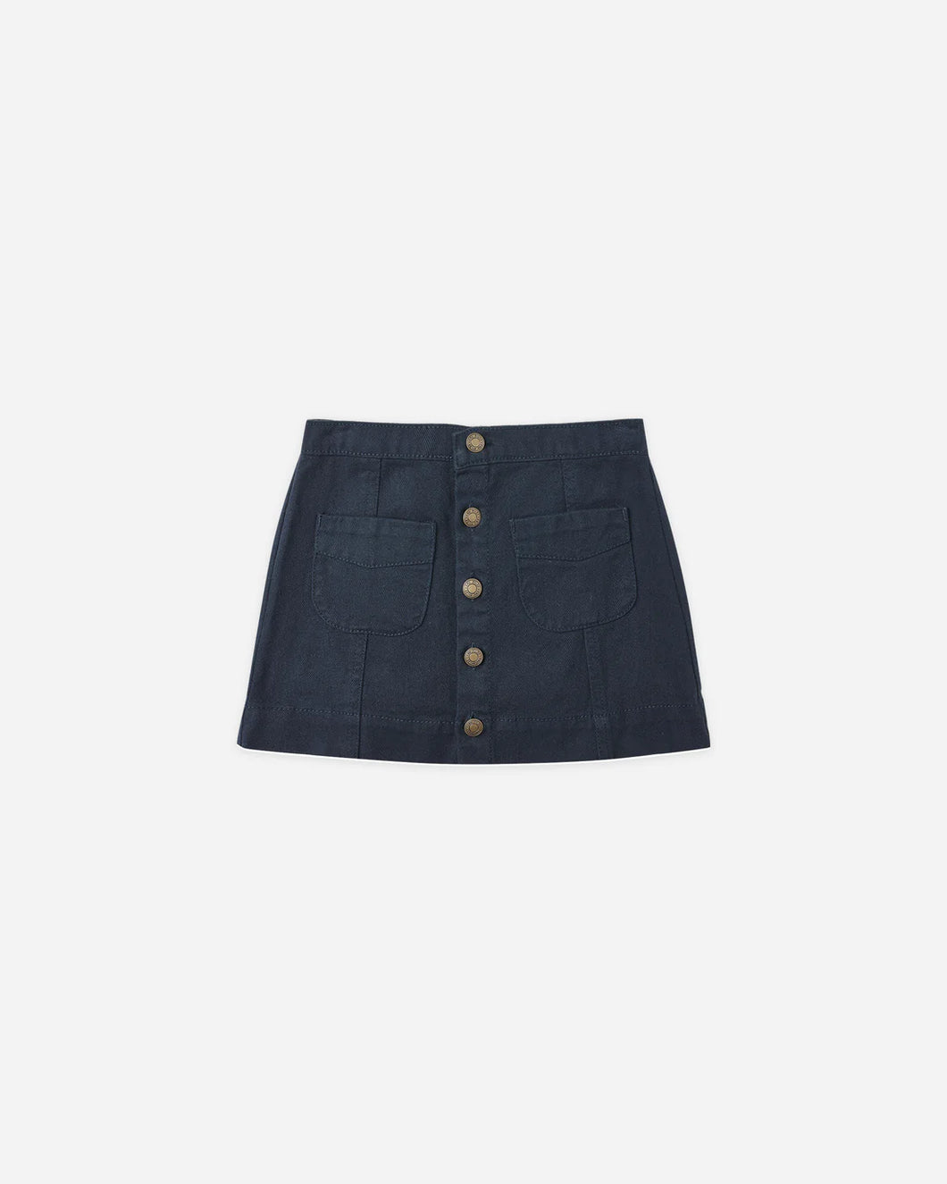 RYLEE + CRU DENVER MINI SKIRT- INDIGO DENIM