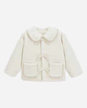 Load image into Gallery viewer, RYLEE + CRU SHEARLING COLLARED COAT-NATURAL
