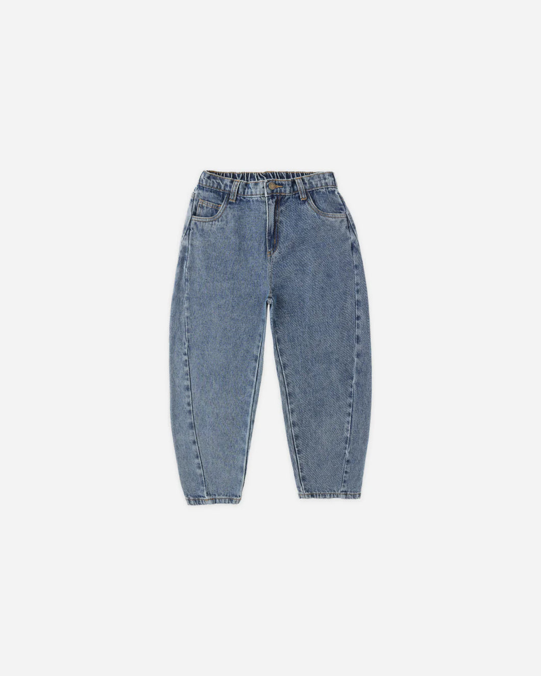 RYLEE + CRU BARREL PANT- INDIGO DENIM