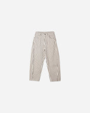 Load image into Gallery viewer, RYLEE + CRU BARREL PANT-BURGUNDY PINSTRIPE
