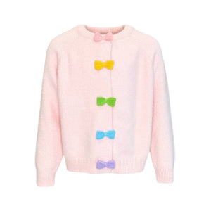 Lola + The Boys Rainbow Button Cardigan
