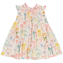 Load image into Gallery viewer, Pink Chicken Watercolor Bows Stevie Dress
