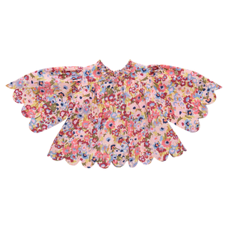 PINK CHICKEN GIRLS SCALLOP MISHA TOP
