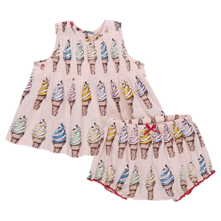 PINK CHICKEN BABY GIRLS JAIPUR 2 PC SET