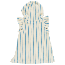 Load image into Gallery viewer, Pink Chicken Blue Stripe Terry Coverup
