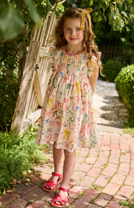 Pink Chicken Watercolor Bows Stevie Dress