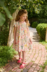 Pink Chicken Watercolor Bows Stevie Dress