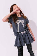Load image into Gallery viewer, Lola + The Boys Sparkles Bow Charm Skirt Set

