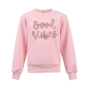 Lola + The Boys Sparkling Good Vibes Sweatshirt