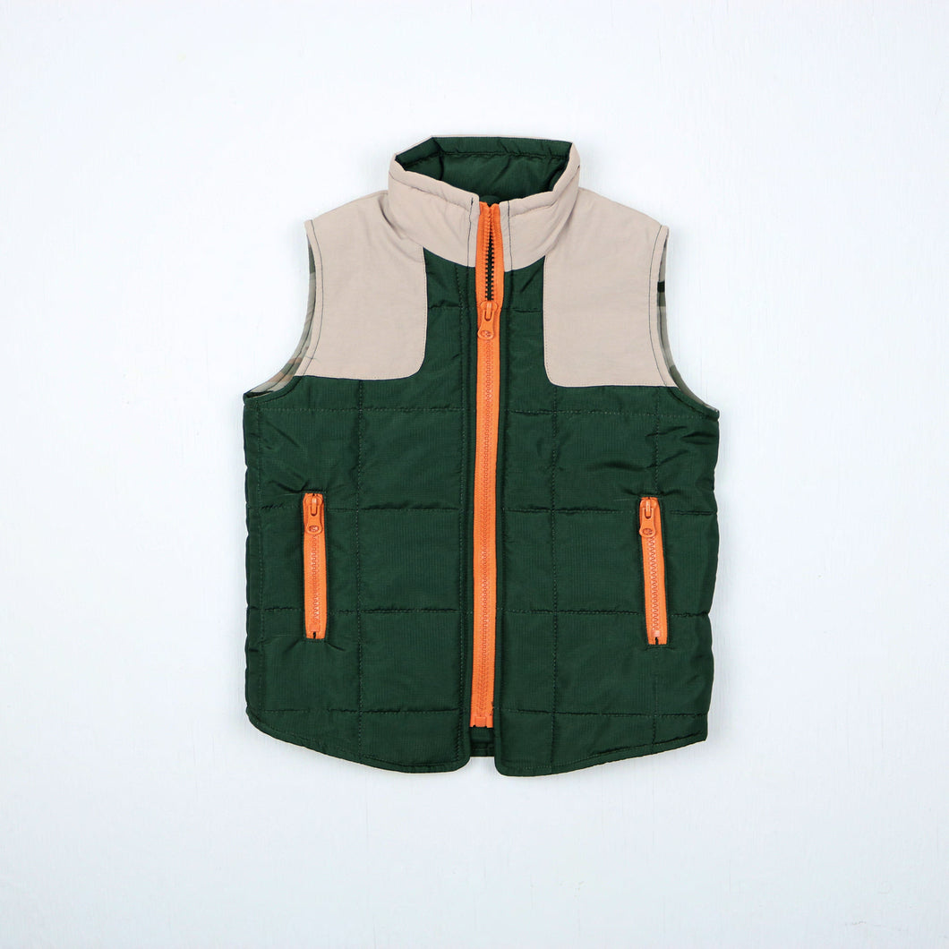 BlueQuail Green/Khaki Classic Camo Vest