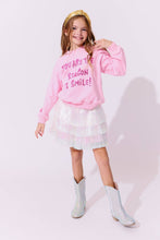 Load image into Gallery viewer, Lola + The Boys You Are The Reason I Smile Sweatshirt
