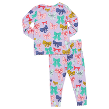 Load image into Gallery viewer, Pink Chicken Bamboo PJ Set- Bow Party
