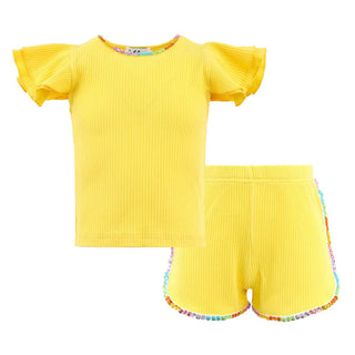 LOLA + THE BOYS CANDY GEM SUNNY RUFFLE SET