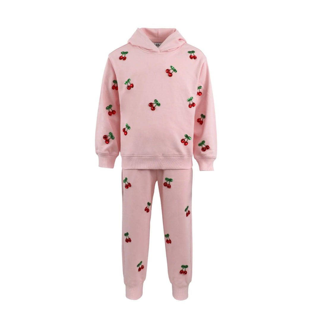 Lola + The Boys Cherry Berry Joggers Set