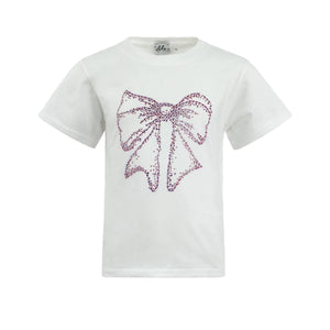 Lola & The Boys Crystal Bow T-shirt