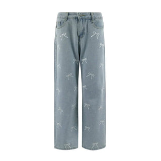 LOLA + THE BOYS CRYSTAL BOWS JEANS